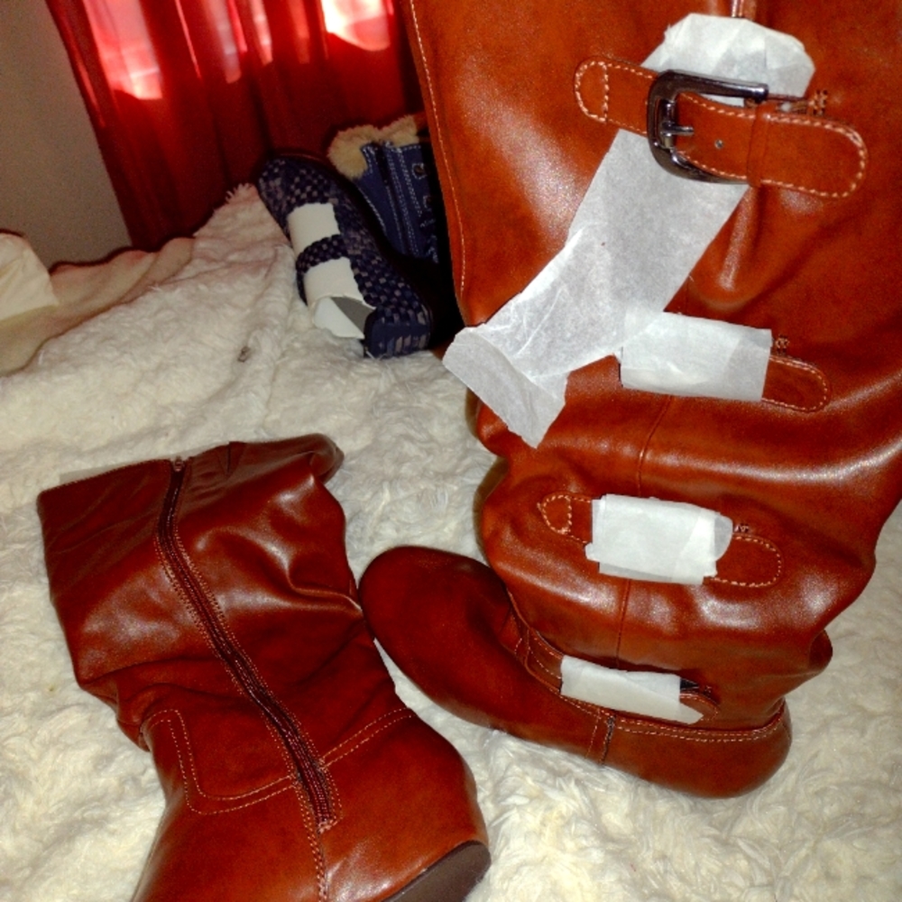 All new shoes and boots. Size 7